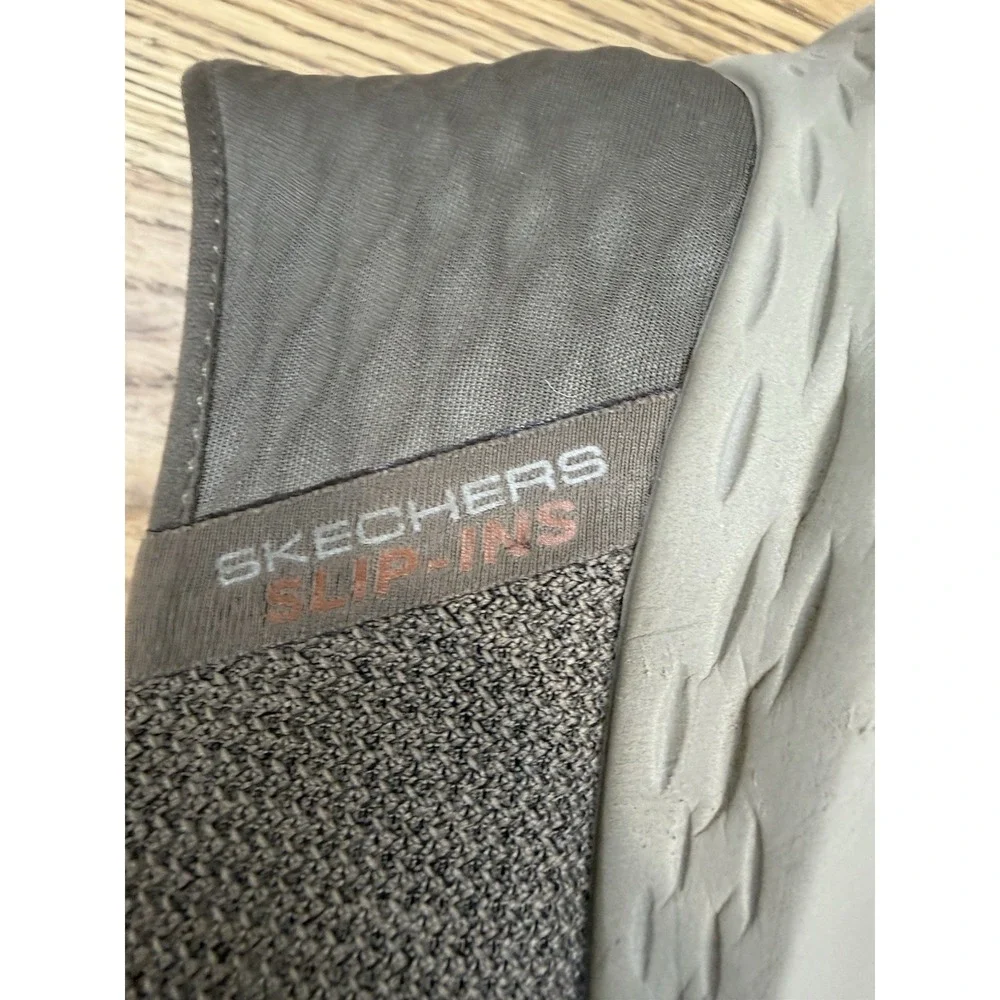 Skechers Sz 9 Parson Ralven Slip-ins Shoes Canvas Loafers Men's Brown TPE 204804